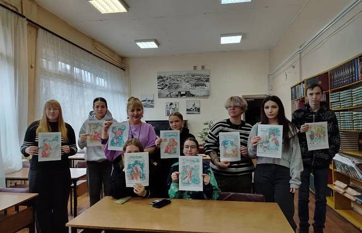 Посещение библиотеки группами 214 и 122